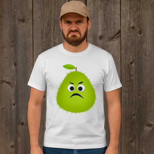 Camiseta Felpudo Grumado Caráter de Fruta Engraçado (Criador carregado)