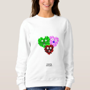 Camiseta Felpudos do coração Camisa-doce feminina