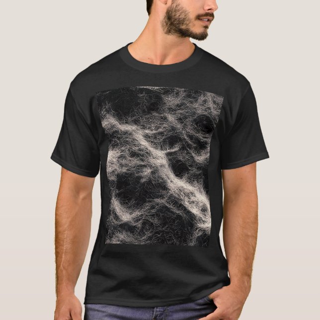 Camiseta Felt Fabric Texture Height Map Black and White (Frente)