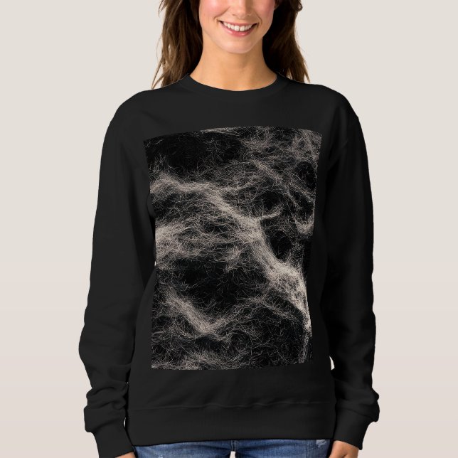 Camiseta Felt Fabric Texture Height Map Black and White (Frente)