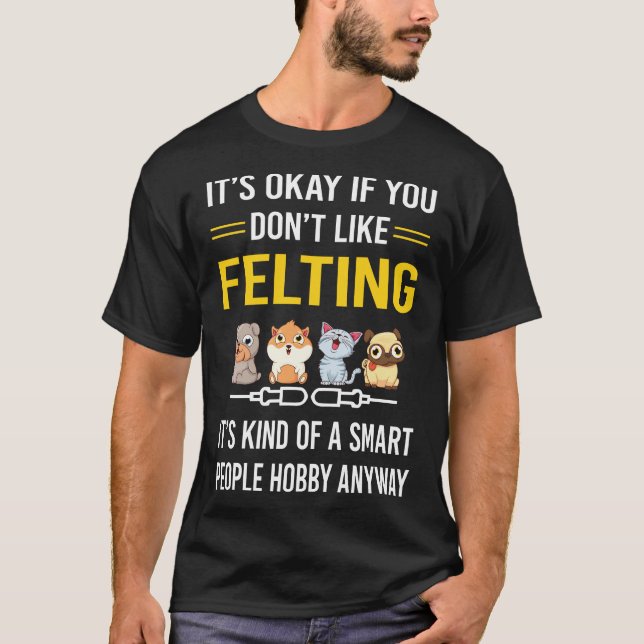 Camiseta Feltro de Feltro de Sensação do Smart Pessoas (Frente)