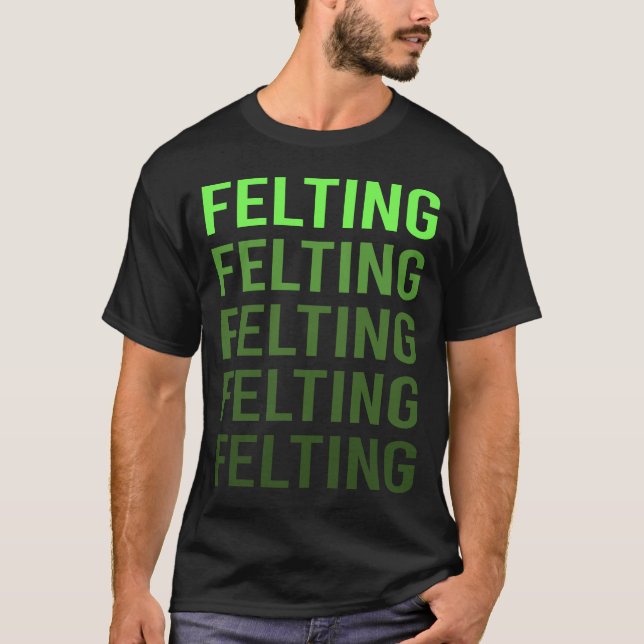 Camiseta Feltro Feltro Sentido de Gradação Branco (Frente)