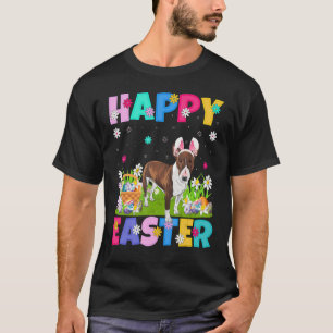 Camiseta Felz pascoa Bunny Bull Terrier Dog Páscoa domingo