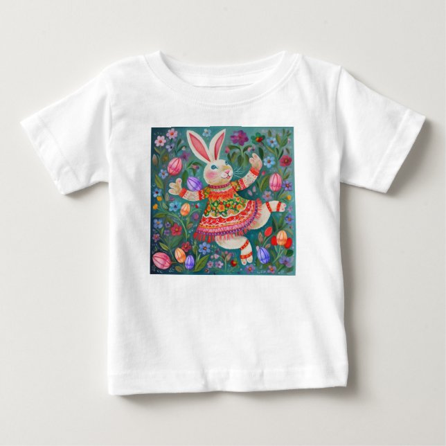 Camiseta Felz pascoa Bunny Dance (Frente)
