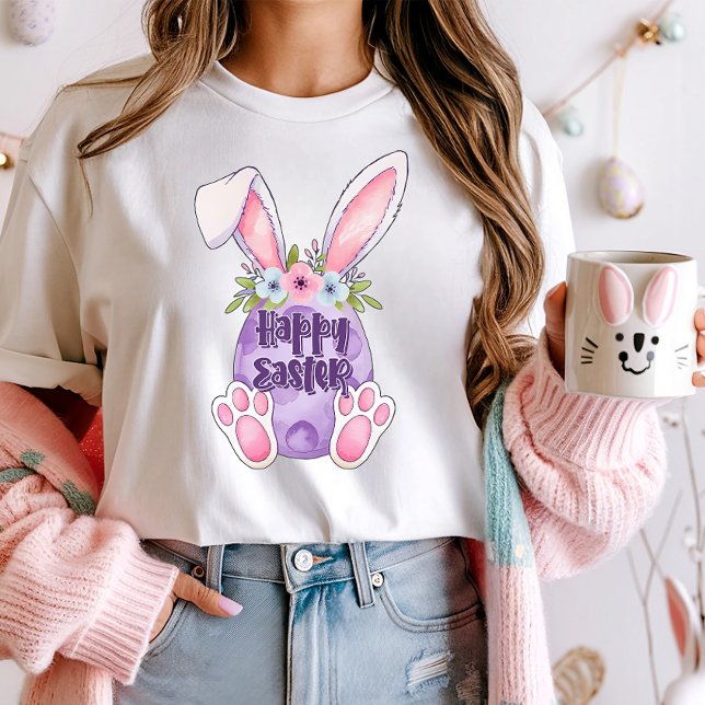Camiseta Felz pascoa Bunny & Egg (Criador carregado)