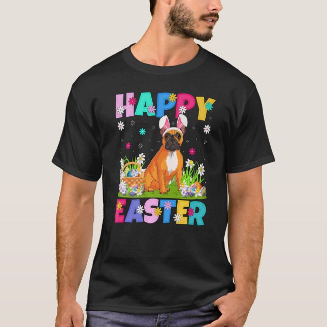 Camiseta Felz pascoa Bunny French Buldog Páscoa domingo (Frente)