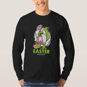 Camiseta Felz pascoa Bunny T Rex Dino Coelho Egg Hunt Reli
