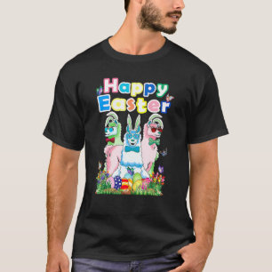 Camiseta Felz pascoa Bunny Womens Llama Easter Ofit