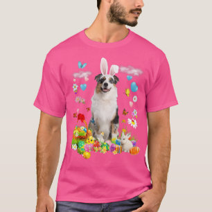 Camiseta Felz pascoa Cachorro Coelho Cachorro Australiano E