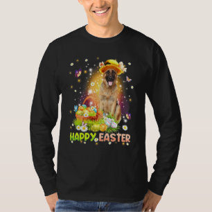 Camiseta Felz pascoa Cachorro Coelho Cachorro German shephe