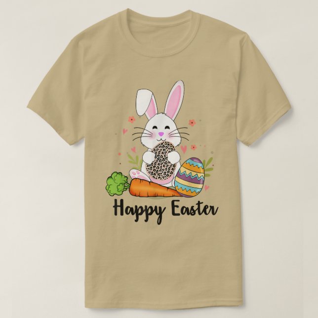 Camiseta Felz pascoa, Carrot Bunny Egg (Frente do Design)