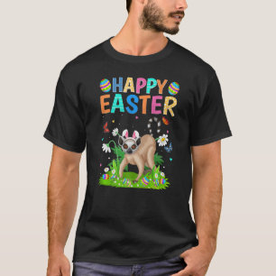 Camiseta Felz pascoa Coelhinha Ovo Funny Lemur Páscoa domin