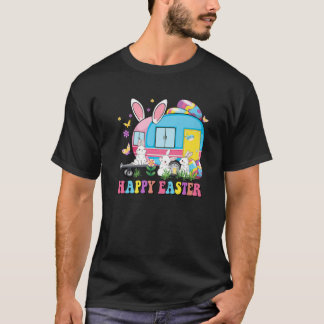 Camiseta Felz pascoa Coelhinho Acampando na Páscoa Bunny Ca