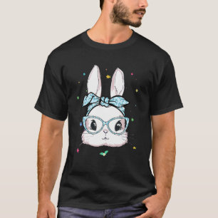Camiseta Felz pascoa Coelhinho Coelhinho Rosto Leopardo Glâ