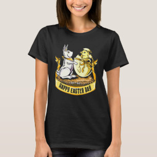 Camiseta Felz pascoa Coelhinho Coelho Ouro Retriever Vestin