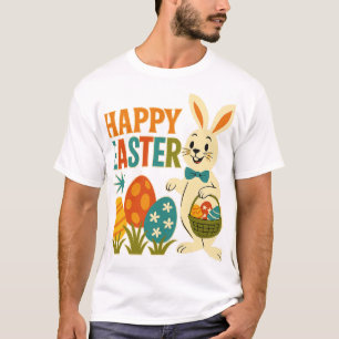 Camiseta Felz pascoa Coelhinho dos anos 60 -2025