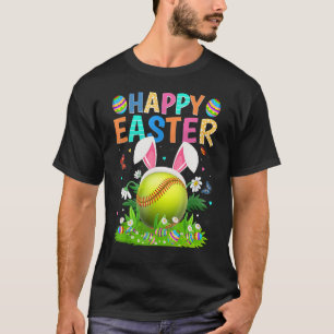 Camiseta Felz pascoa Coelhinho Ovo Engraçado Páscoa Softbal