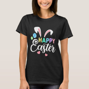 Camiseta Felz pascoa Coelhinho Ovos de Páscoa Orelha Mulher