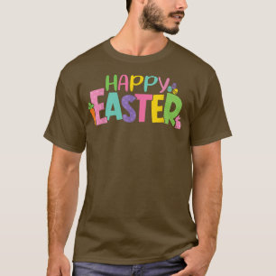 Camiseta Felz pascoa Coelho Coelho Caçador de Ovos Criança