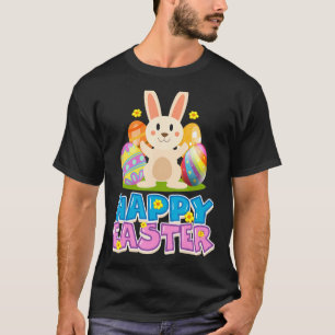 Camiseta Felz pascoa Coelho Coelho Páscoa Dia das Mulheres