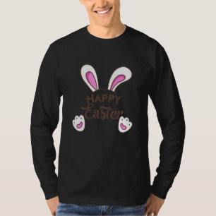 Camiseta Felz pascoa Coelho Coelho Rosto Páscoa Dia 1