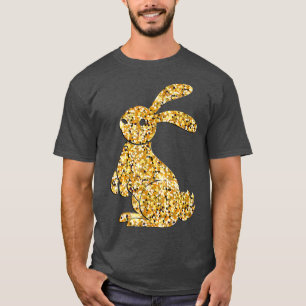 Camiseta Felz pascoa, coelho Ouro