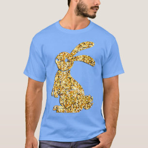 Camiseta Felz pascoa, coelho Ouro (2)