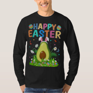 Camiseta Felz pascoa Coelho Ovo Engraçado Páscoa Avocado Do