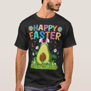Camiseta Felz pascoa Coelho Ovo Engraçado Páscoa Avocado Do