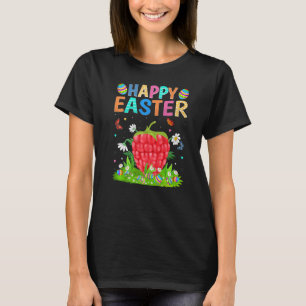 Camiseta Felz pascoa Coelho Ovo Engraçado Páscoa De Framboe