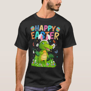 Camiseta Felz pascoa Coelho Ovo Funny Alligator Páscoa Sund