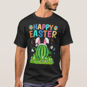 Camiseta Felz pascoa Coelho Ovo Funny Melancia Páscoa Solar