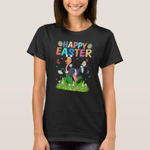 Camiseta Felz pascoa Coelho Ovo Funny Ostrich Páscoa S