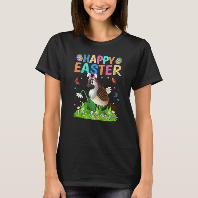 Camiseta Felz pascoa Coelho Ovo Funny Sparrow Páscoa S (Frente)