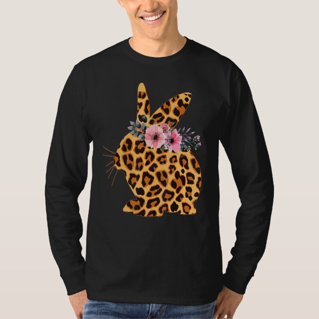 Camiseta Felz pascoa Cuide Leopardo Coelho Coelho (Frente)