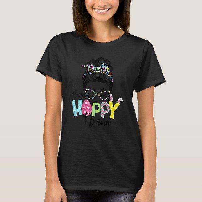 Camiseta Felz pascoa De Cabelo De Arma De Cabelo De Um Hopp (Frente)