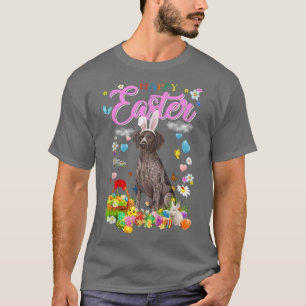 Camiseta Felz pascoa de Cachorro Cony German Shorired