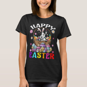 Camiseta Felz pascoa De Cachorro De Pit Bull Páscoa 1