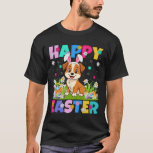 Camiseta Felz pascoa De Cães Cão Caça Coelho Cachorro Cacho
