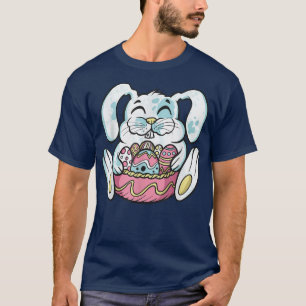 Camiseta Felz pascoa de coelhos Primavera de cocaína Bunny
