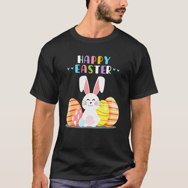 Camiseta Felz pascoa de coelhos Primavera de cocaína Bunny  (Frente)