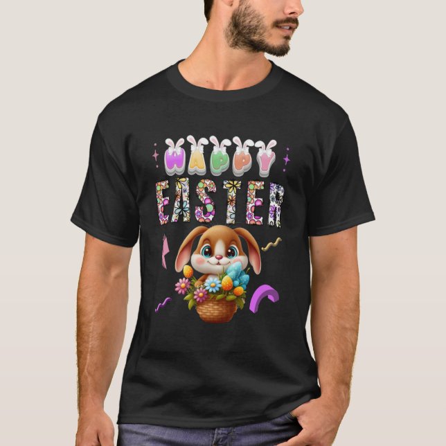 Camiseta Felz pascoa de coelhos Primavera de cocaína Bunny  (Frente)