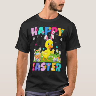 Camiseta Felz pascoa de Pássaro Bunny Duck Domingo Páscoa
