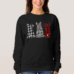 Camiseta Felz pascoa Dia Coelhinho Buffalo Xadrez Vermelha