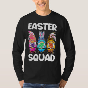 Camiseta Felz pascoa Dia Coelhinho Gnomo Abraço Ovos de Pás