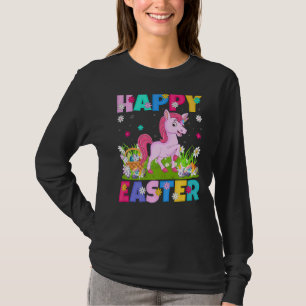 Camiseta Felz pascoa do Unicórnio Bunny Unicorn Páscoa domi