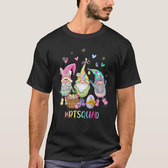Camiseta Felz pascoa dos Gnomos do páscoa Rt Squad (Frente)