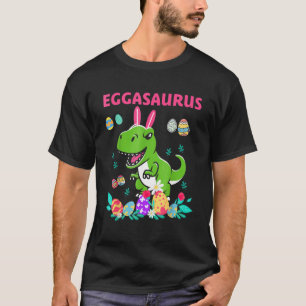 Camiseta Felz pascoa Eggasaurus Dino Coma Todo O Ovo Frito