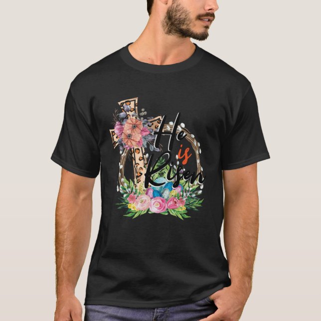 Camiseta Felz pascoa em que ele é levantado através da leop (Frente)