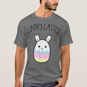 Camiseta Felz pascoa Engraçado Bunny Egg Moldou Kawaii Otak